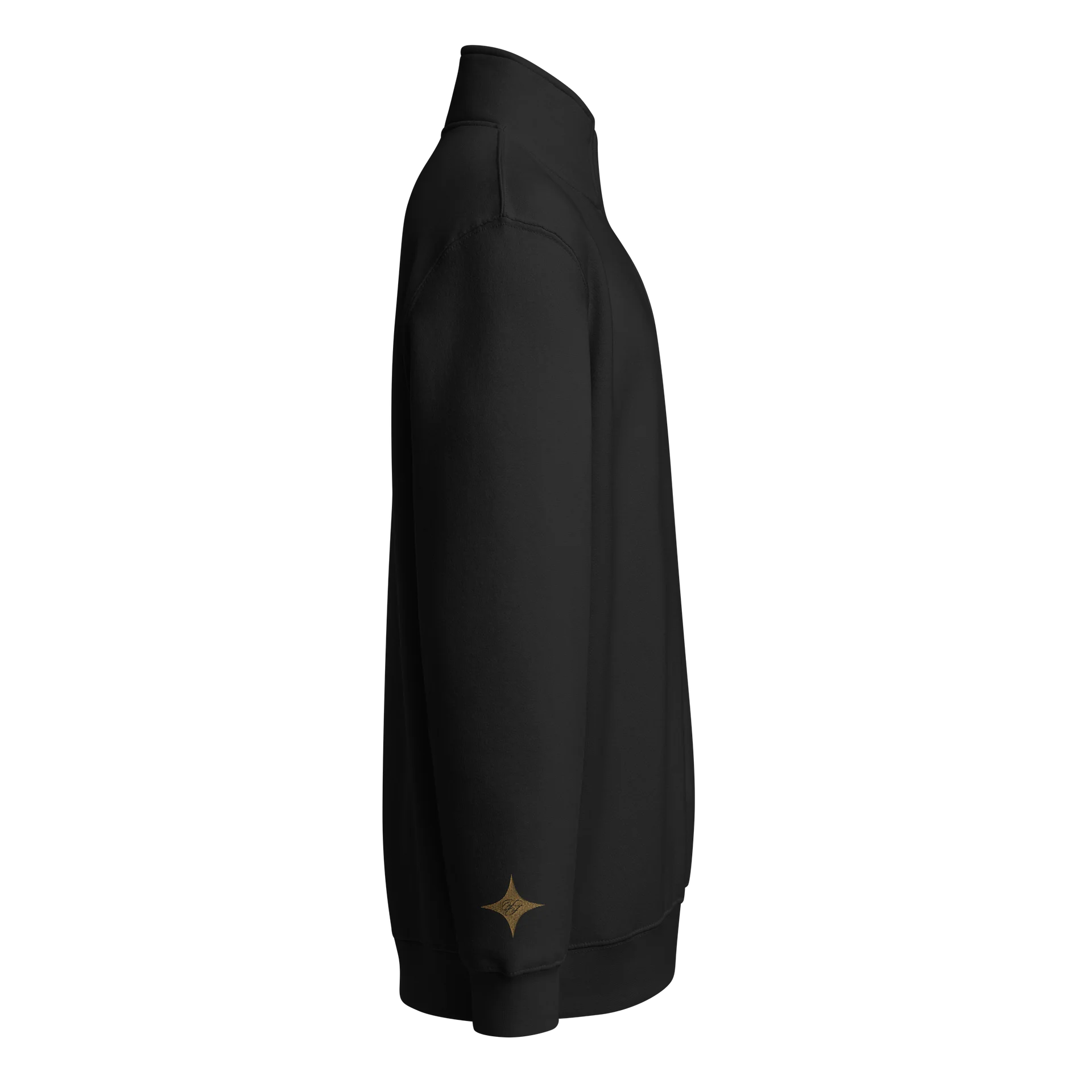F&F Premium Quarter Zip Sweatshirt (OLD GLD) product image (4)