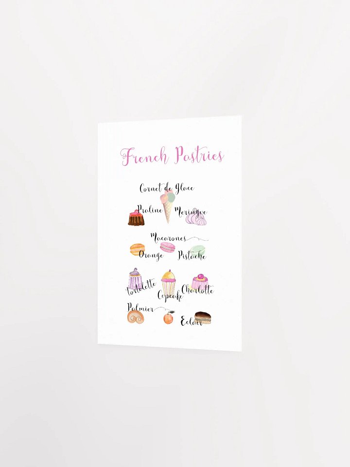 French Pastries Illustrated Poster product image (9)