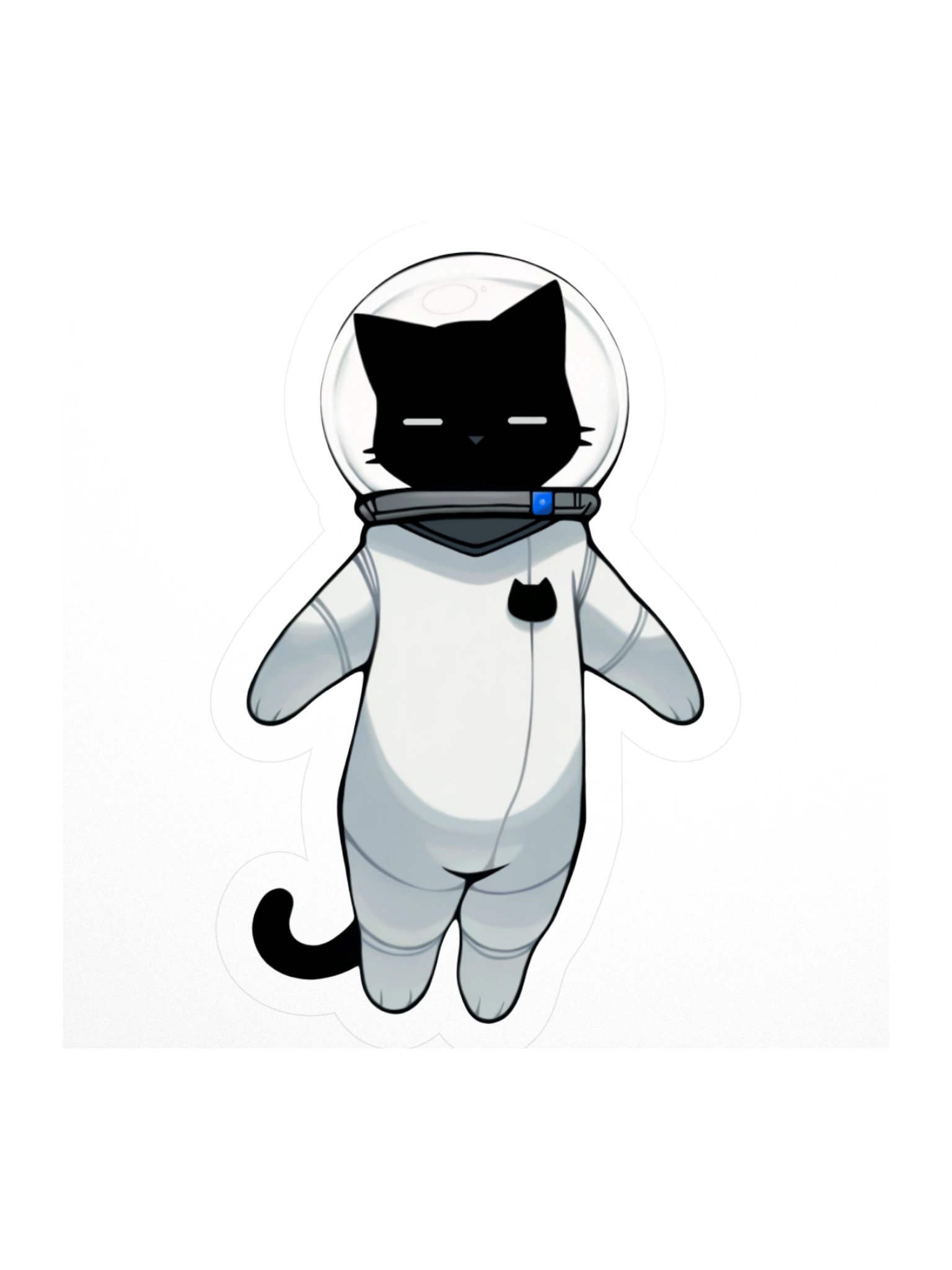 Sleepy Space Kitty Sticker product image (2)