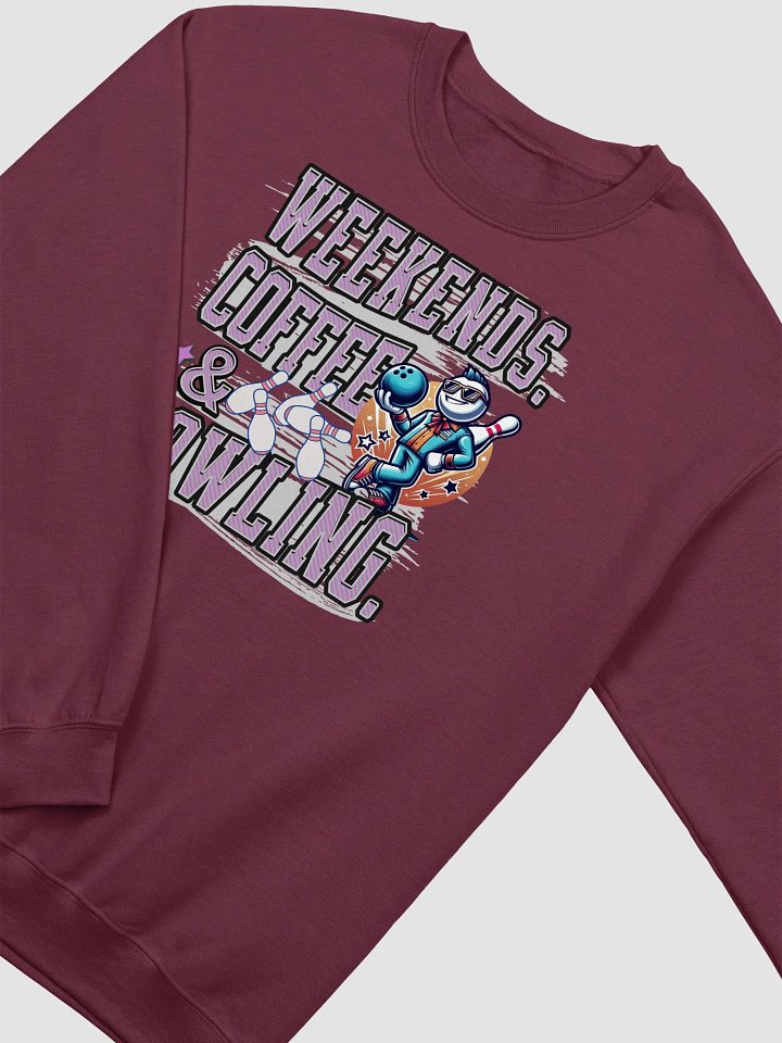 Weekends Coffee And Bowling Vibes Crewneck Sweatshirt product image (10)