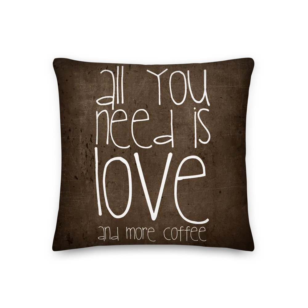 Love & Coffee All-Over Pillow product image (5)