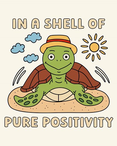 Share with someone who may appreciate this “pure positivity” reminder 😊

The Turtley keeps his optimism intact and the outsid...