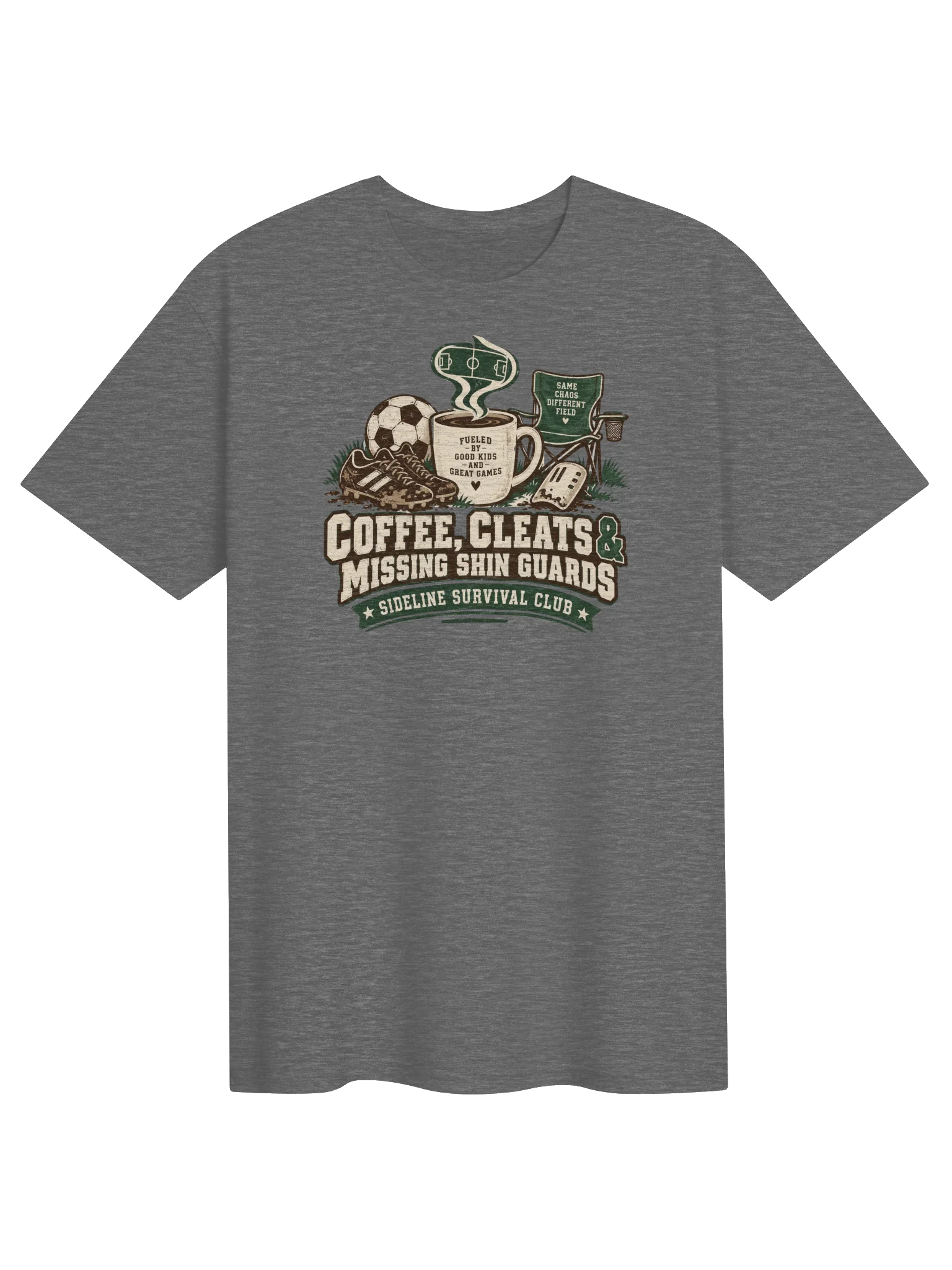 Coffee, Cleats & Missing Shin Guards Tee product image (4)