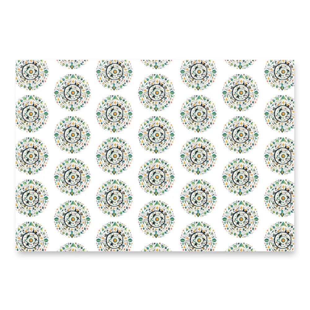 Circular Christmas Wrapping Paper Sheets product image (1)