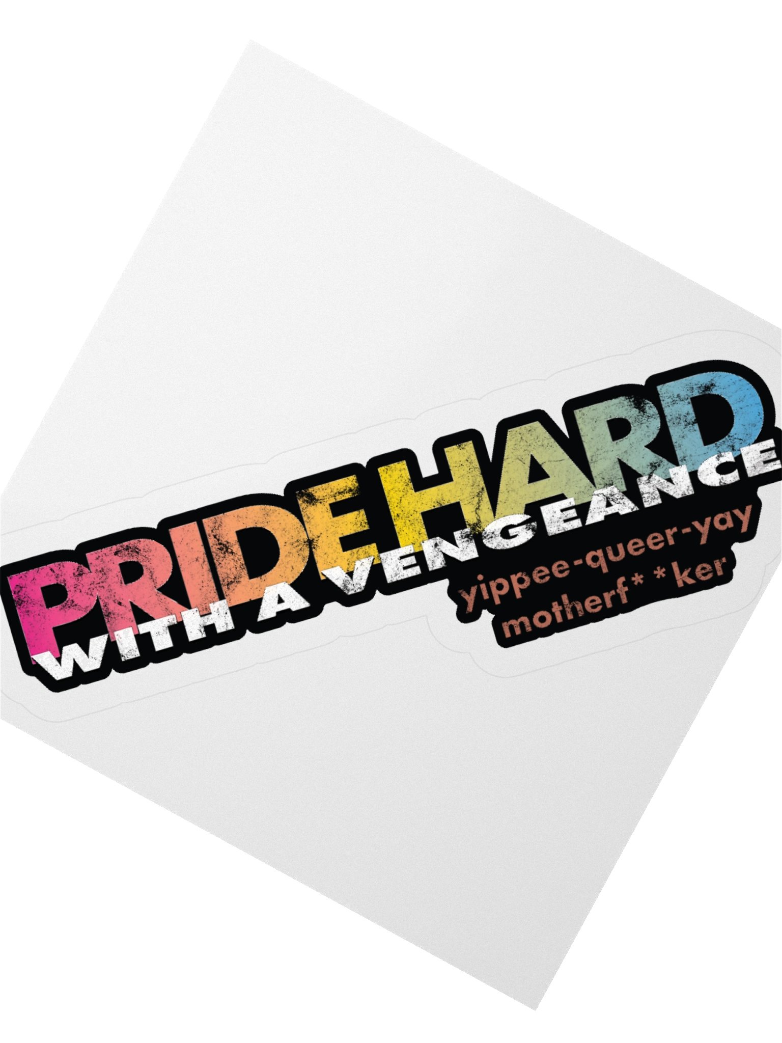 Pansexual "Pride Hard" Sticker product image (2)