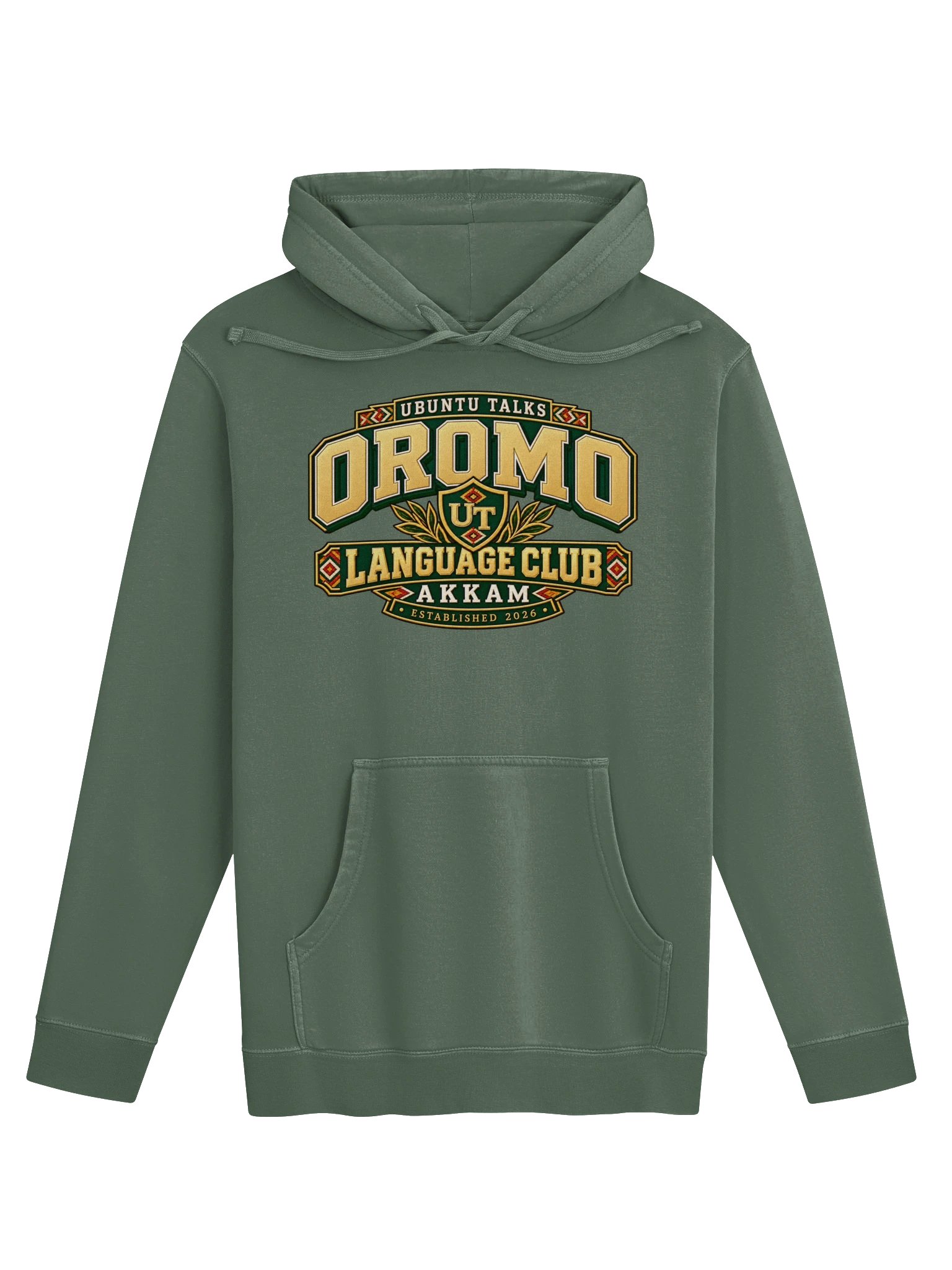Ubuntu Talks Language Club — AKKAM | Oromo Washed Hoodie product image (1)