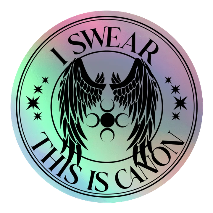 I Swear This Is Canon Holographic Sticker product image (1)