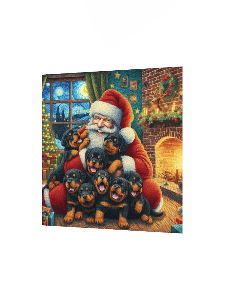Rottweiler Santa's Puppy Party Poster product image (8)