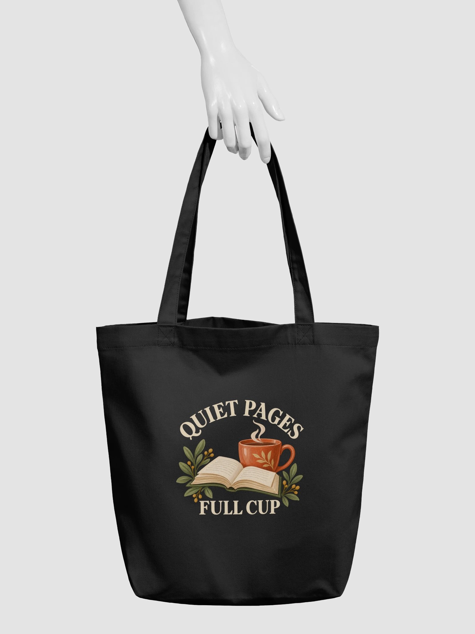 Quiet Pages Full Cup Black Book Tote product image (3)