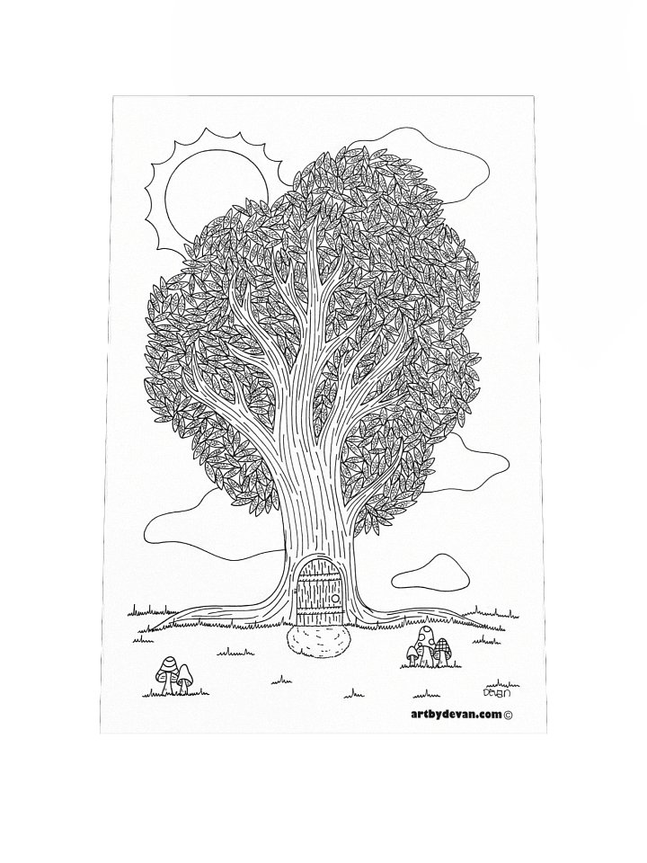 Color Your Own Art: Little Door product image (1)