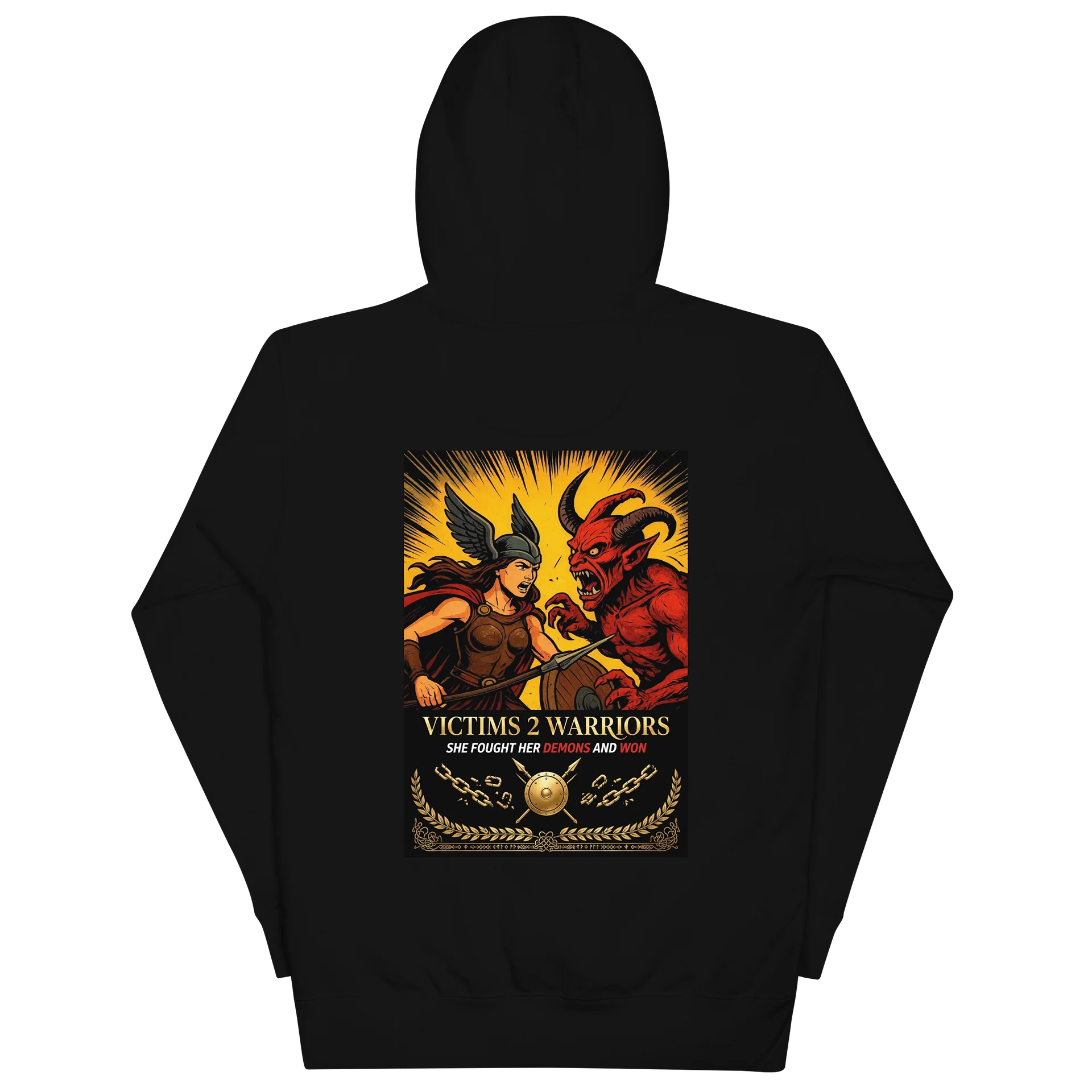V2W Valkyrie “She Fought Her Demons and Won “ Hoodie product image (7)