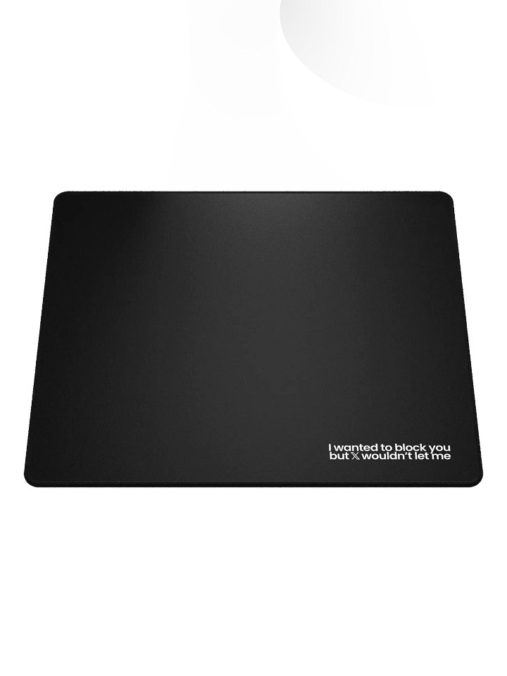 Blocked On X Mouse Pad - Black product image (1)