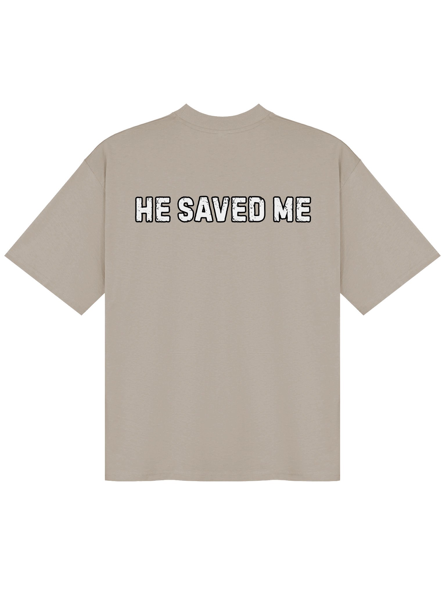 The 4D1:10 "He Saved Me" Boxy Shirt product image (2)