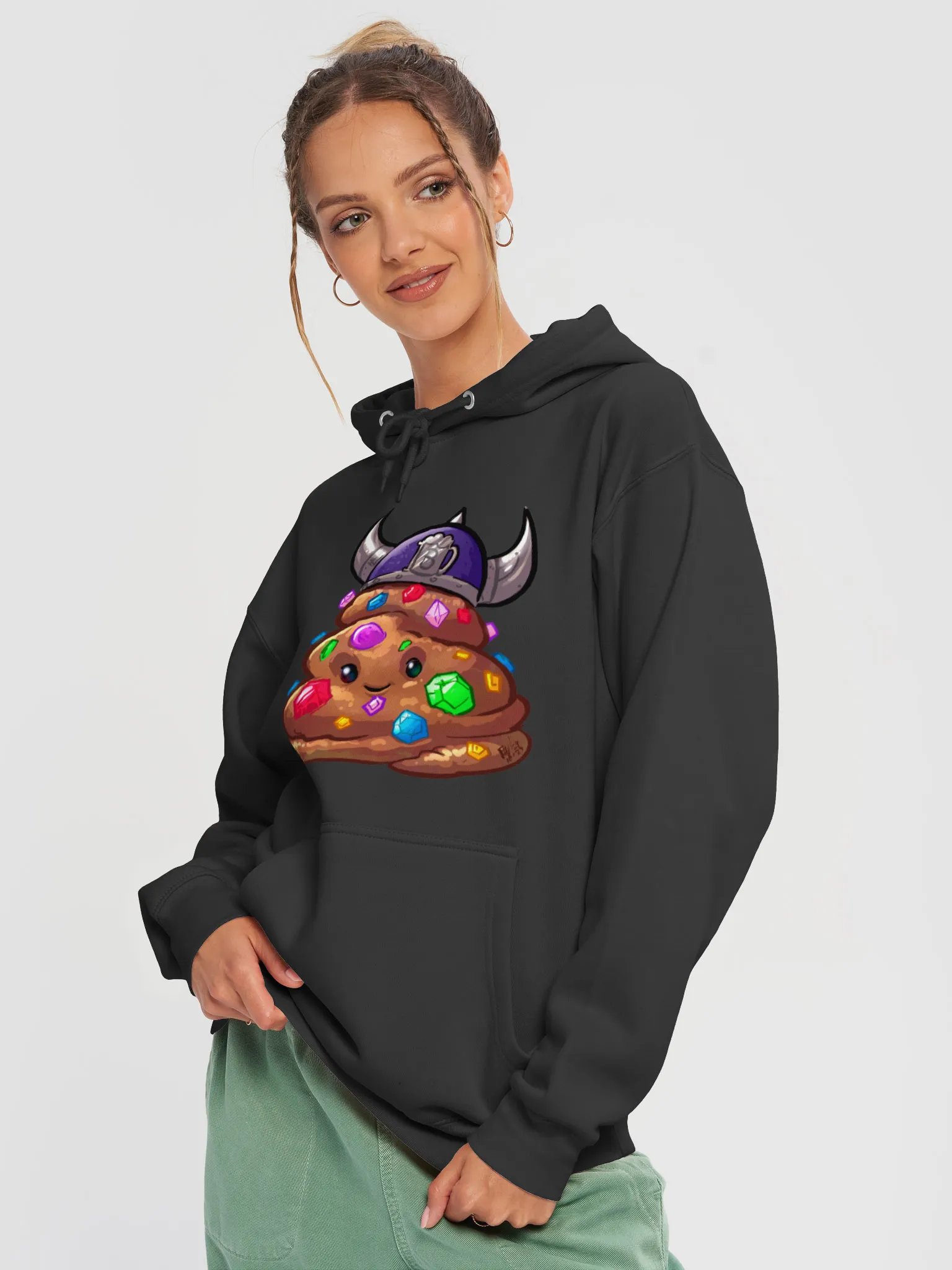 Crystalized poop hoodie product image (3)