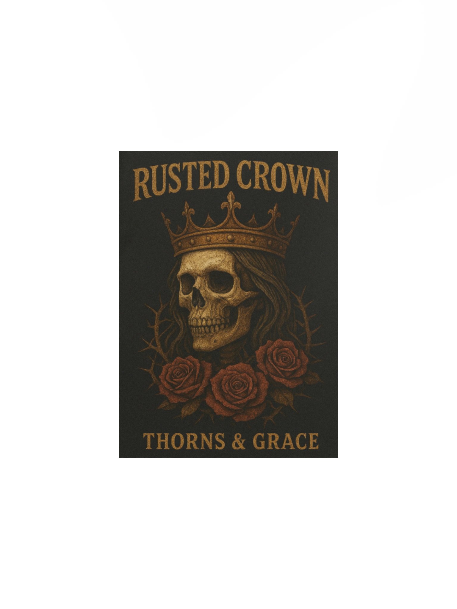 Rusted Crown Gothic Skull Poster product image (1)