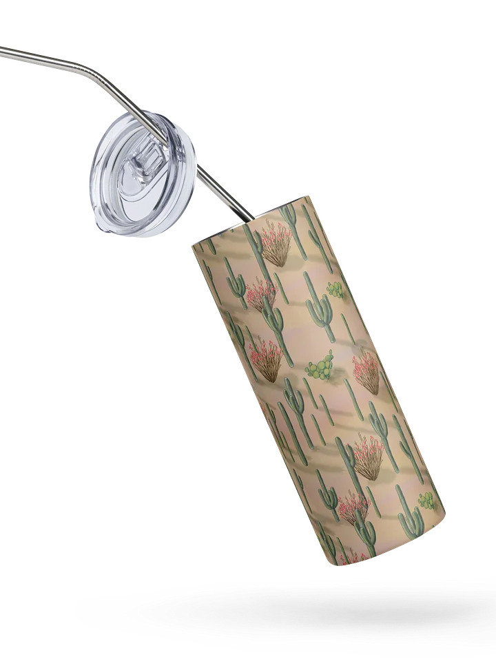 Saguaros of the Sonoran Desert Stainless Steel Tumbler with Straw product image (2)
