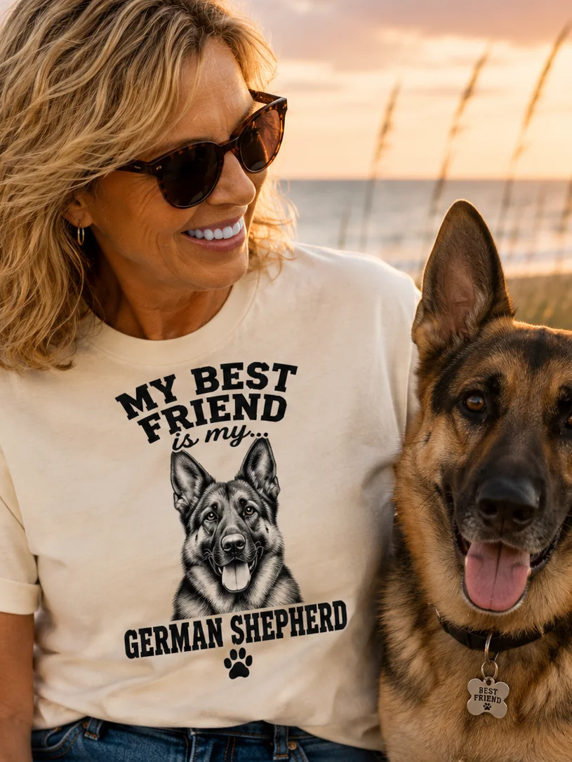 My Best Friend German Shepherd T Shirt product image (1)
