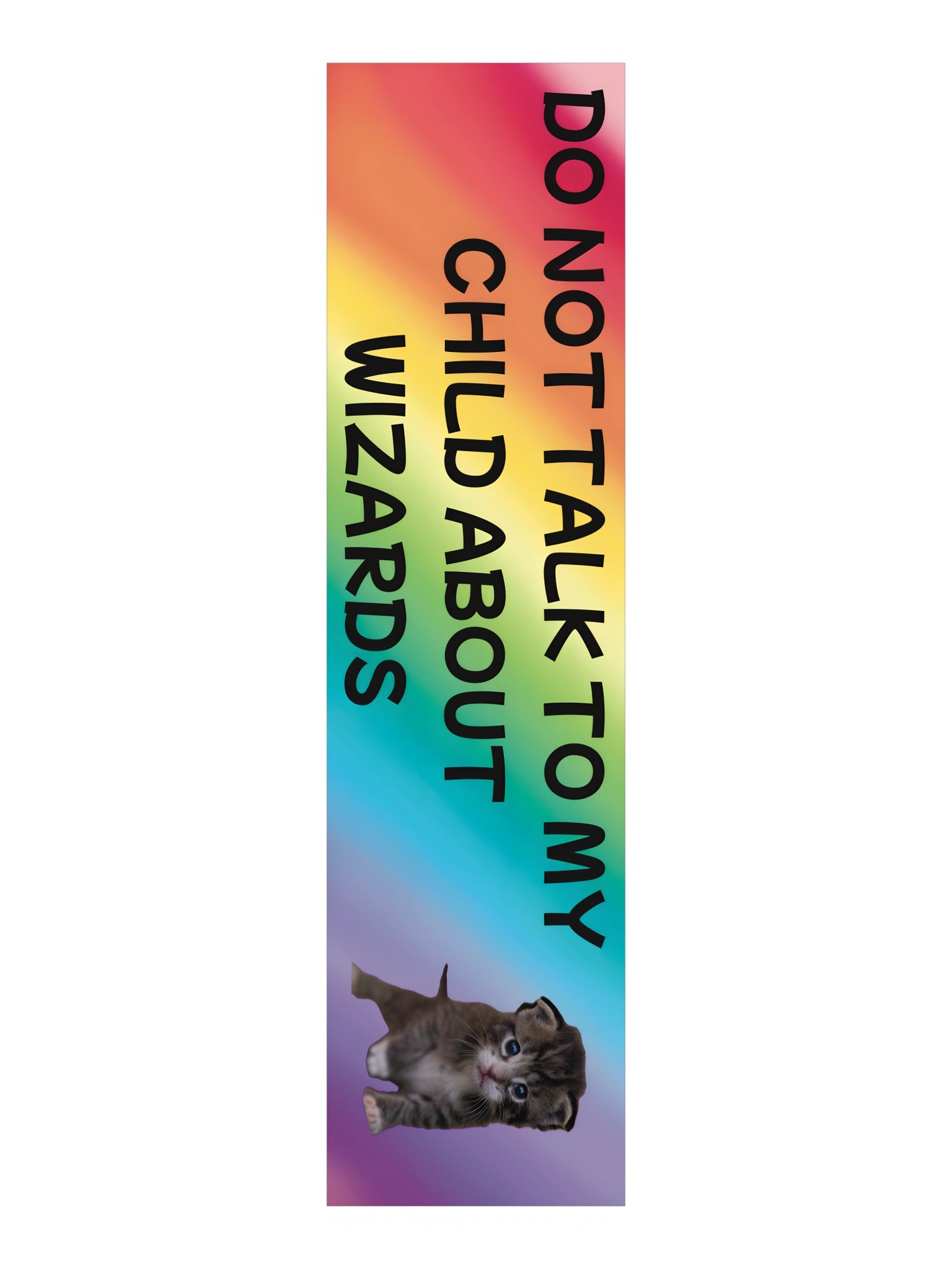 Do Not Talk to My Child About Wizards Bumper Sticker product image (3)