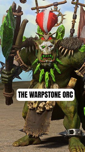 The Orc who uses warpstone #warhammer #warhammerfantasy #totalwar