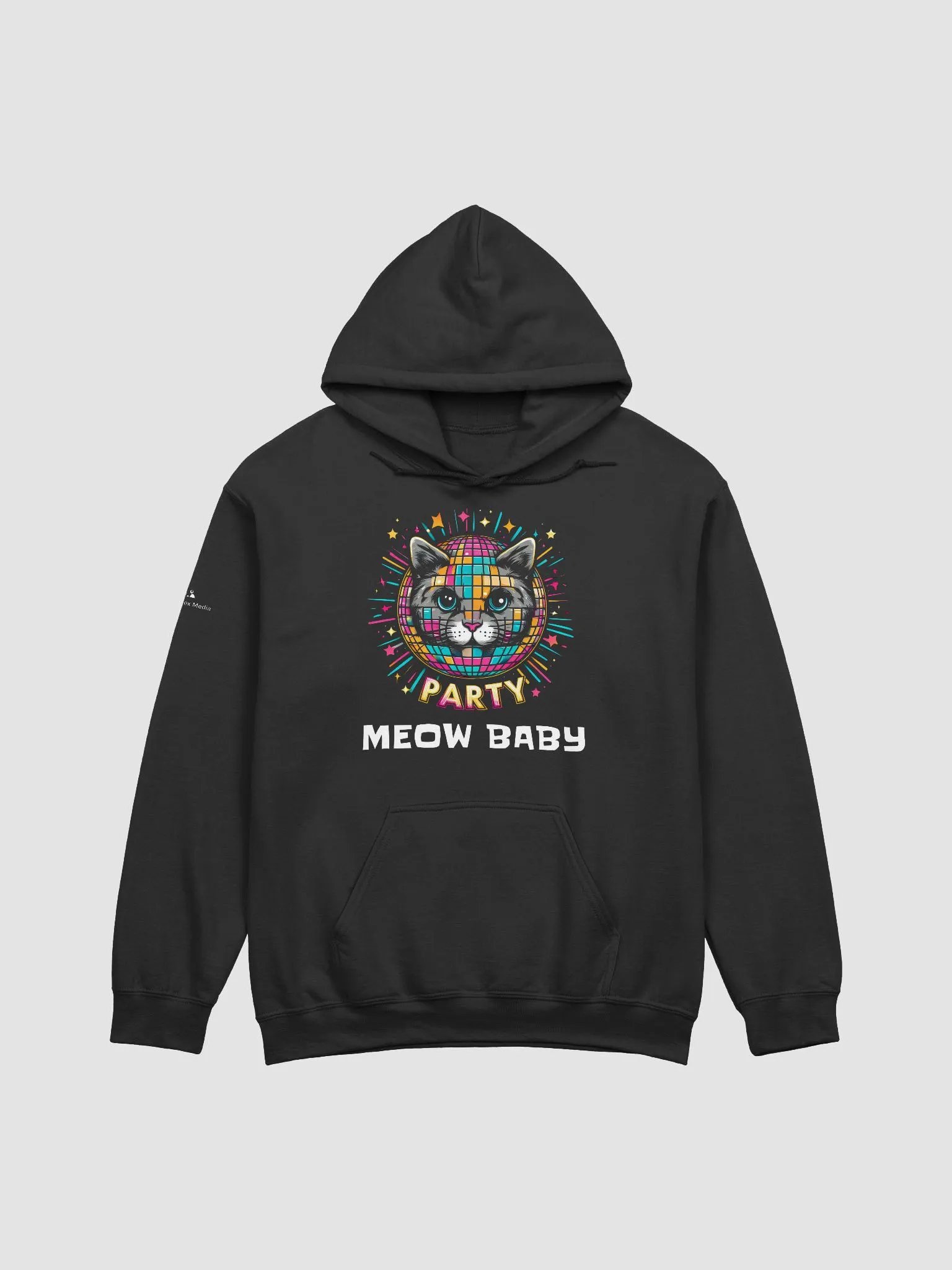 Disco Ball Cat Hoodie - Dark Colors product image (3)