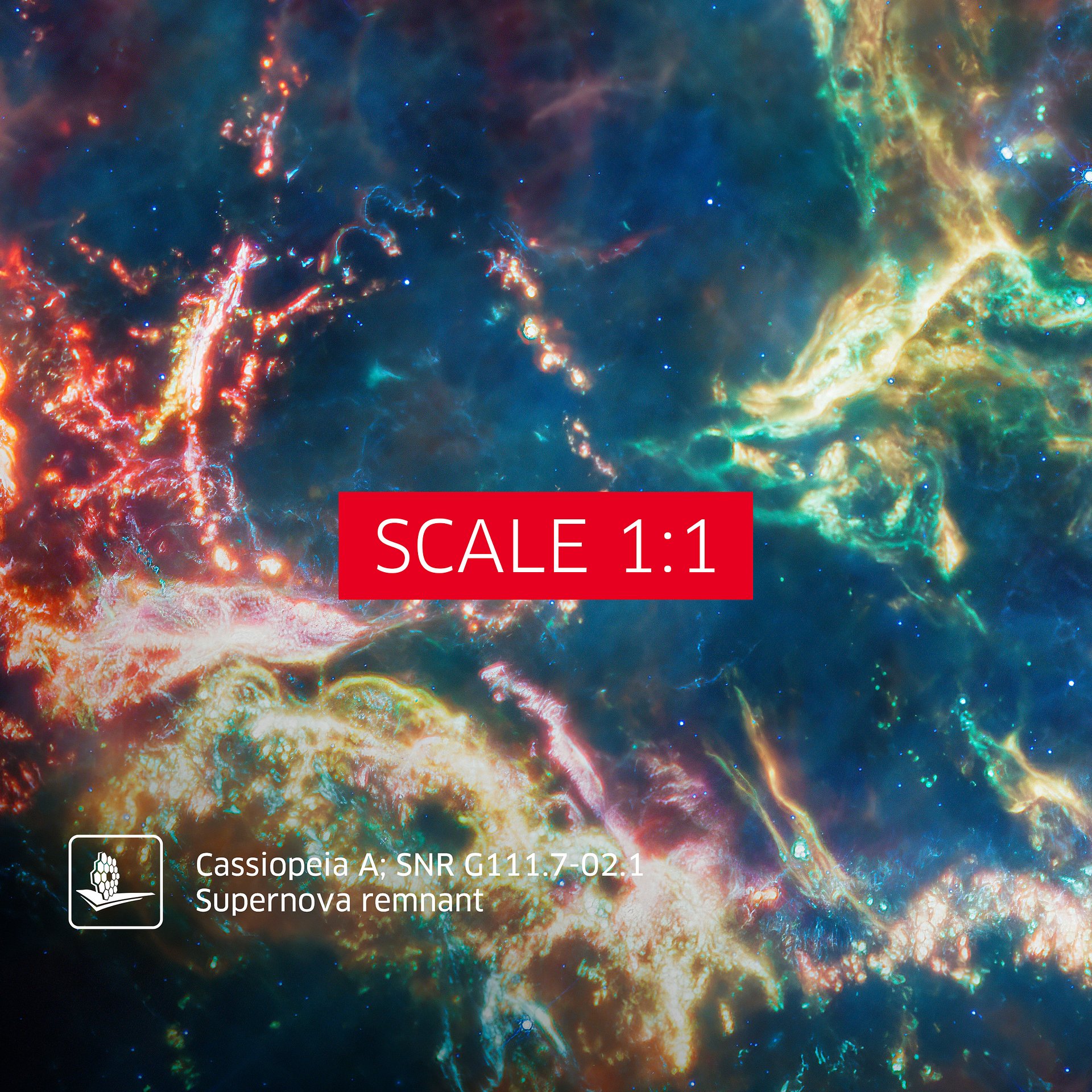 Cassiopeia A (James Webb/JWST), Supernova remnant (James Webb/JWST) — space poster, science poster product image (6)