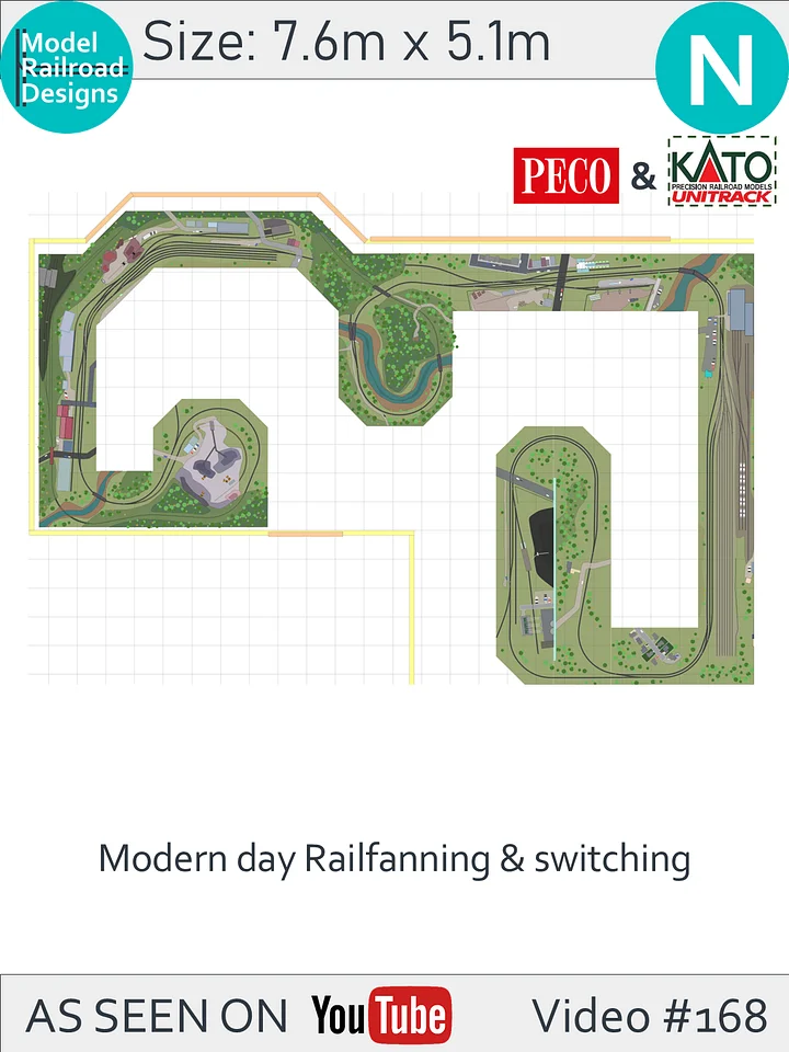 Layout design as per video #168 PECO & KATO product image (1)