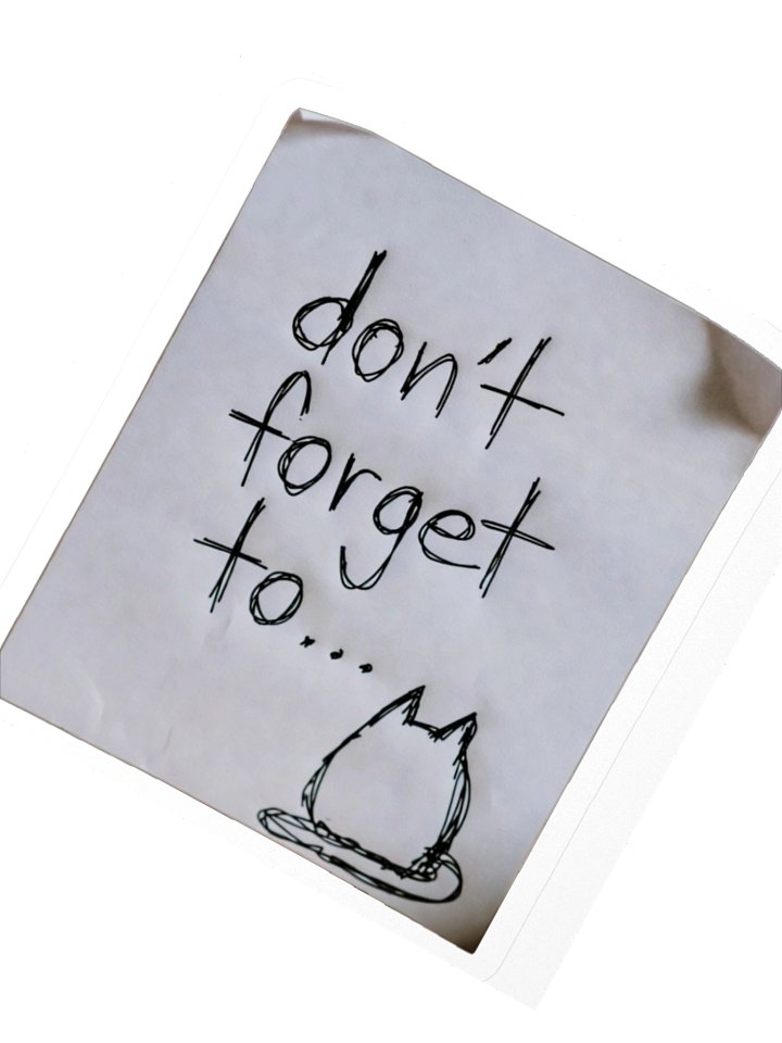 don't forget to... notepad sticker product image (2)