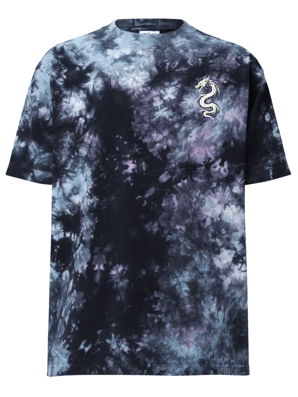 Embroidered Dragon Oversized Tie-Dye T-Shirt | Shaka Wear Heavyweight Tee product image (6)