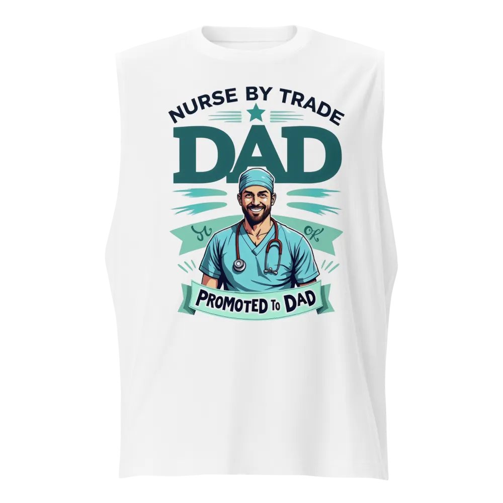 Promoted to Dad Nurse Muscle Tank product image (1)