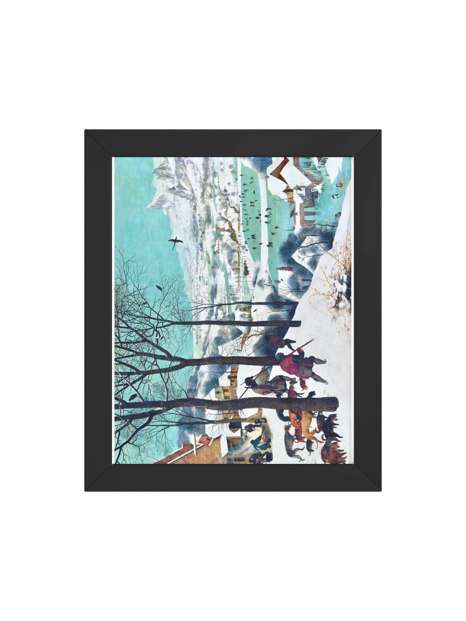 Hunters in the Snow (Winter) — Small Framed Matte Poster product image (8)
