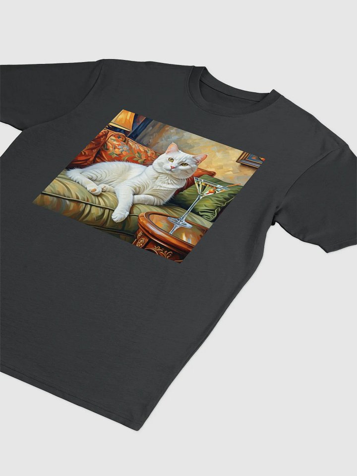 CLASSEY CAT ON COUCH NEXT TO MARTINI product image (2)