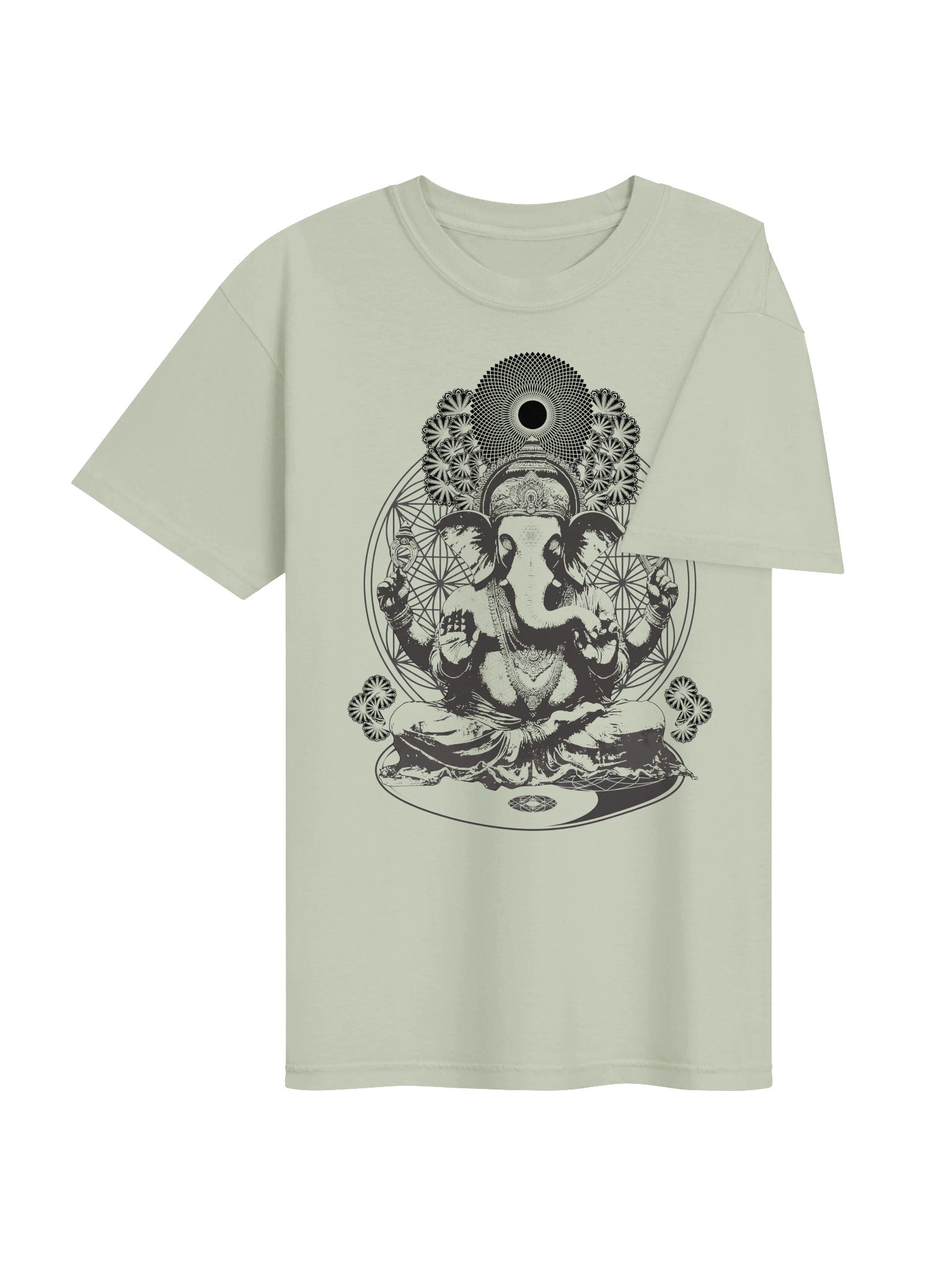 Lord Ganesh Sacred Geometry Unsex Tee product image (10)