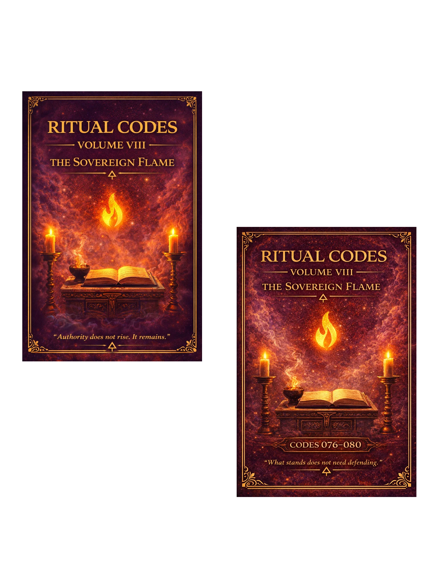 🔒 RITUAL CODES VOLUME VIII  THE SOVEREIGN FLAME (Vault Edition · Codes 071–080 · Private Access) product image (1)