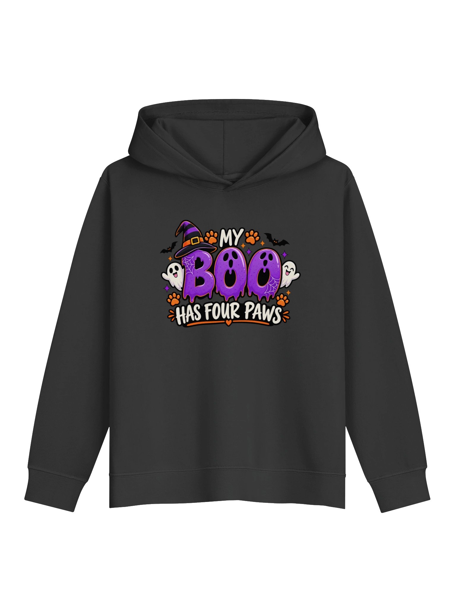 My Boo Has Paws Kids Halloween Hoodie – Cute Dog Lover Spooky Sweatshirt product image (3)