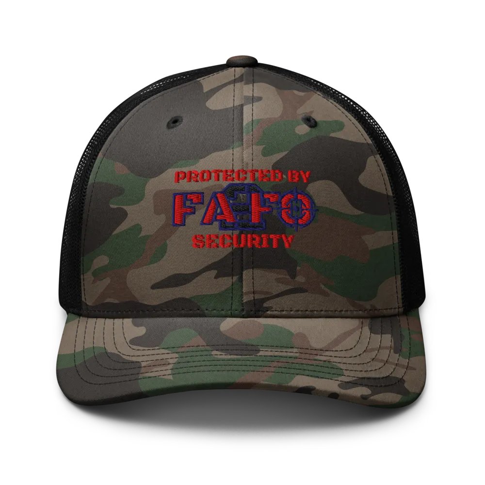 FA2FO Security Camo Trucker Hat product image (1)