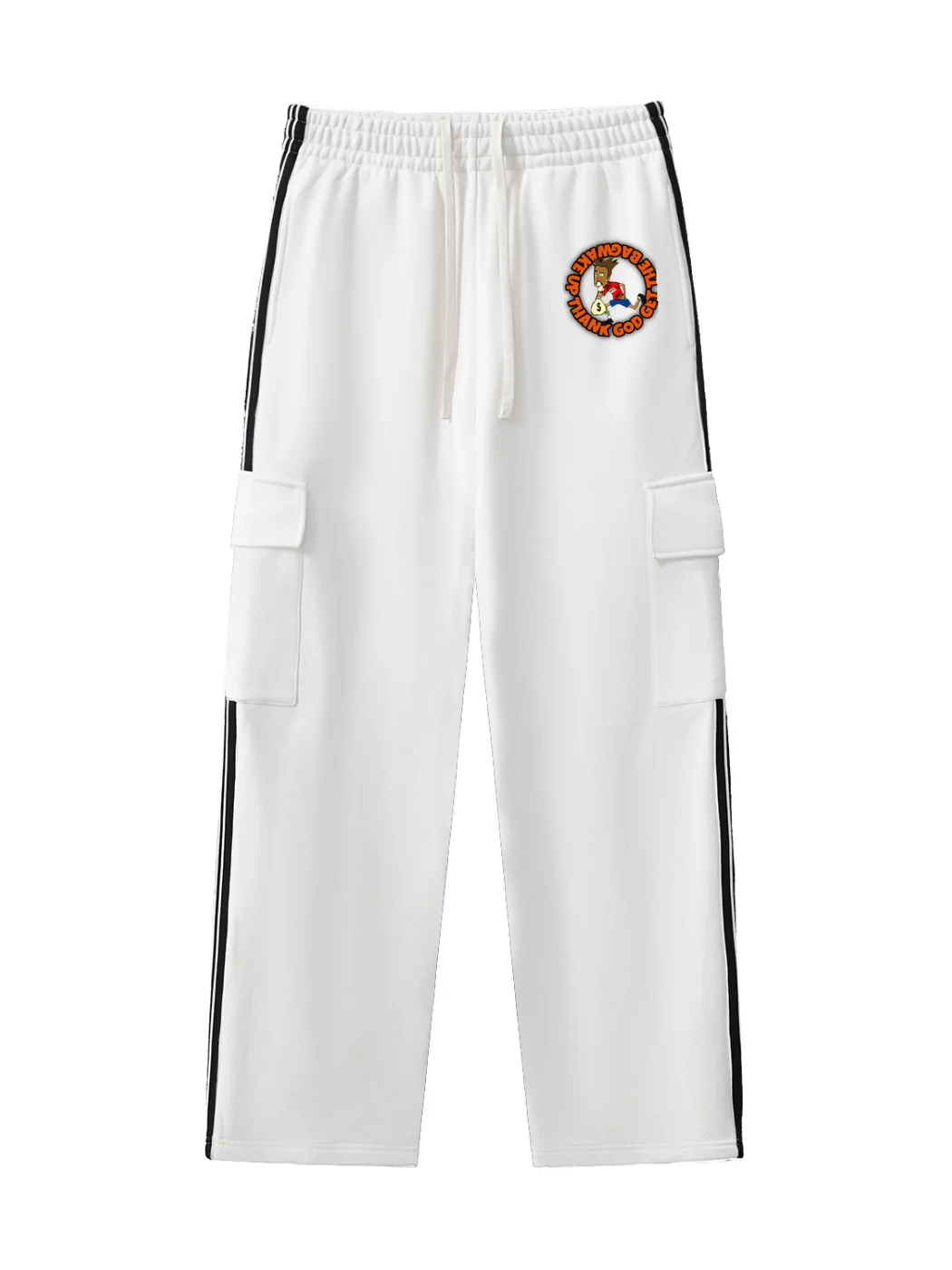 GET THE BAG Side Stripe Straight-Leg Pants product image (3)