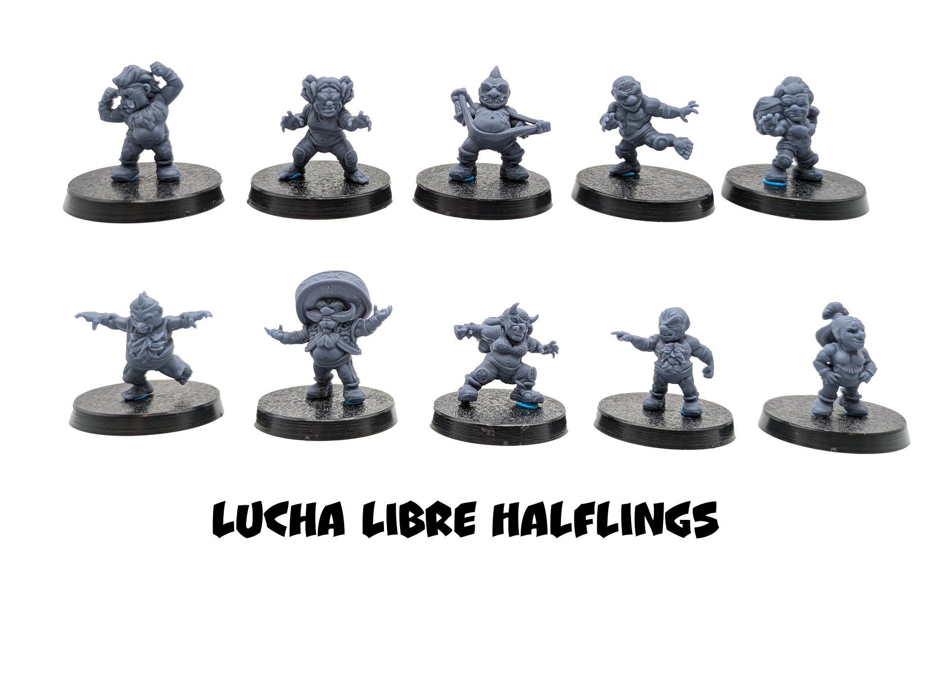 Lucha Libre Halfling Fantasy Football Team - UGNI Miniatures product image (4)