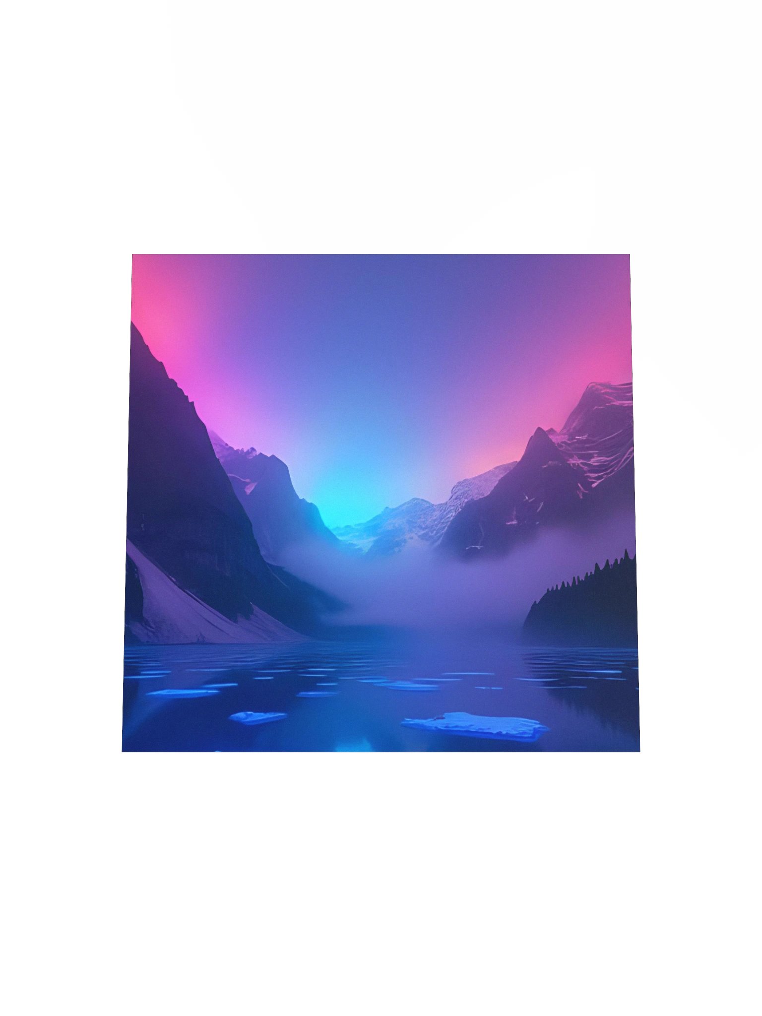 Ethereal Peaks Matte Poster product image (17)