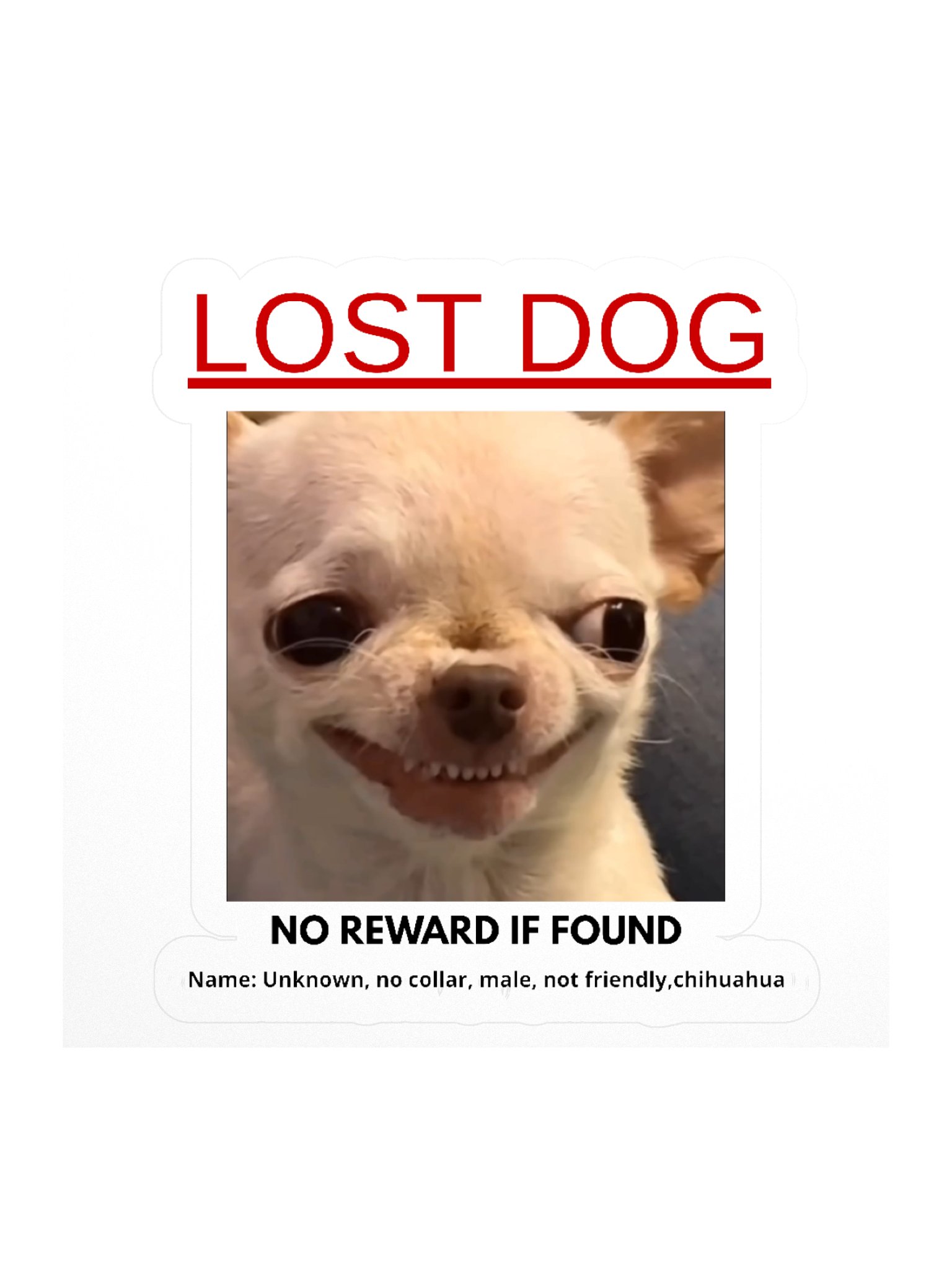 Lost Dog Sticker product image (1)