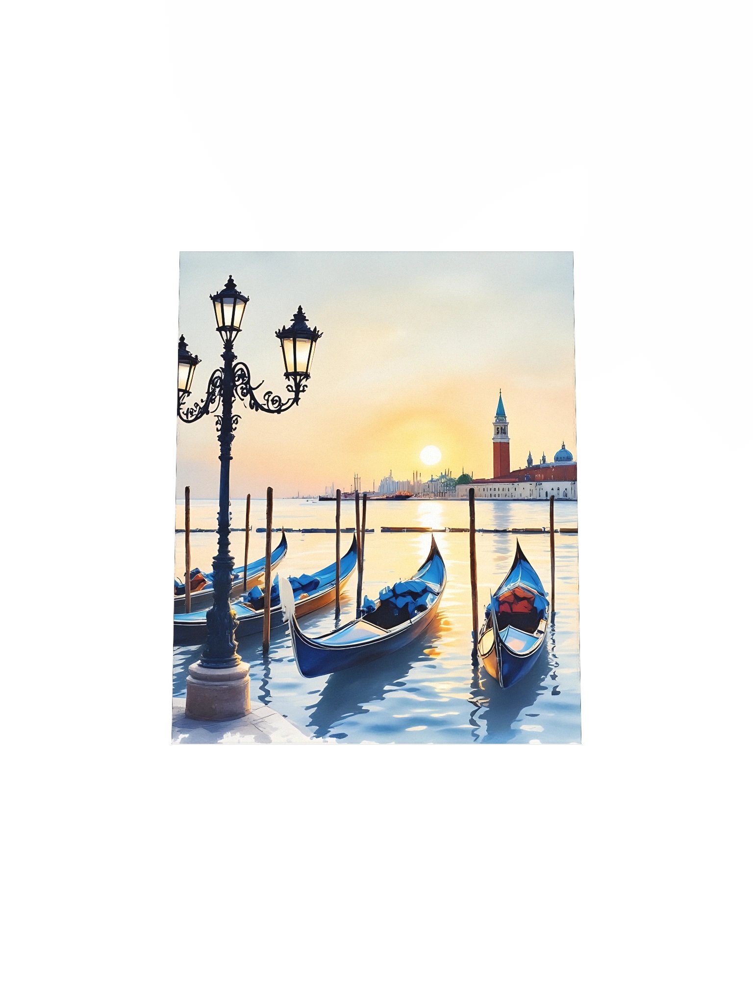 Tranquil Twilight Gondolas Poster product image (16)