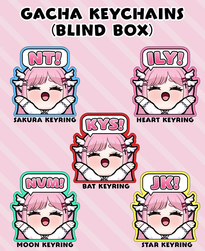 Colorful Tenshi Gacha Keychain (LIMITED EDITION) product image (1)