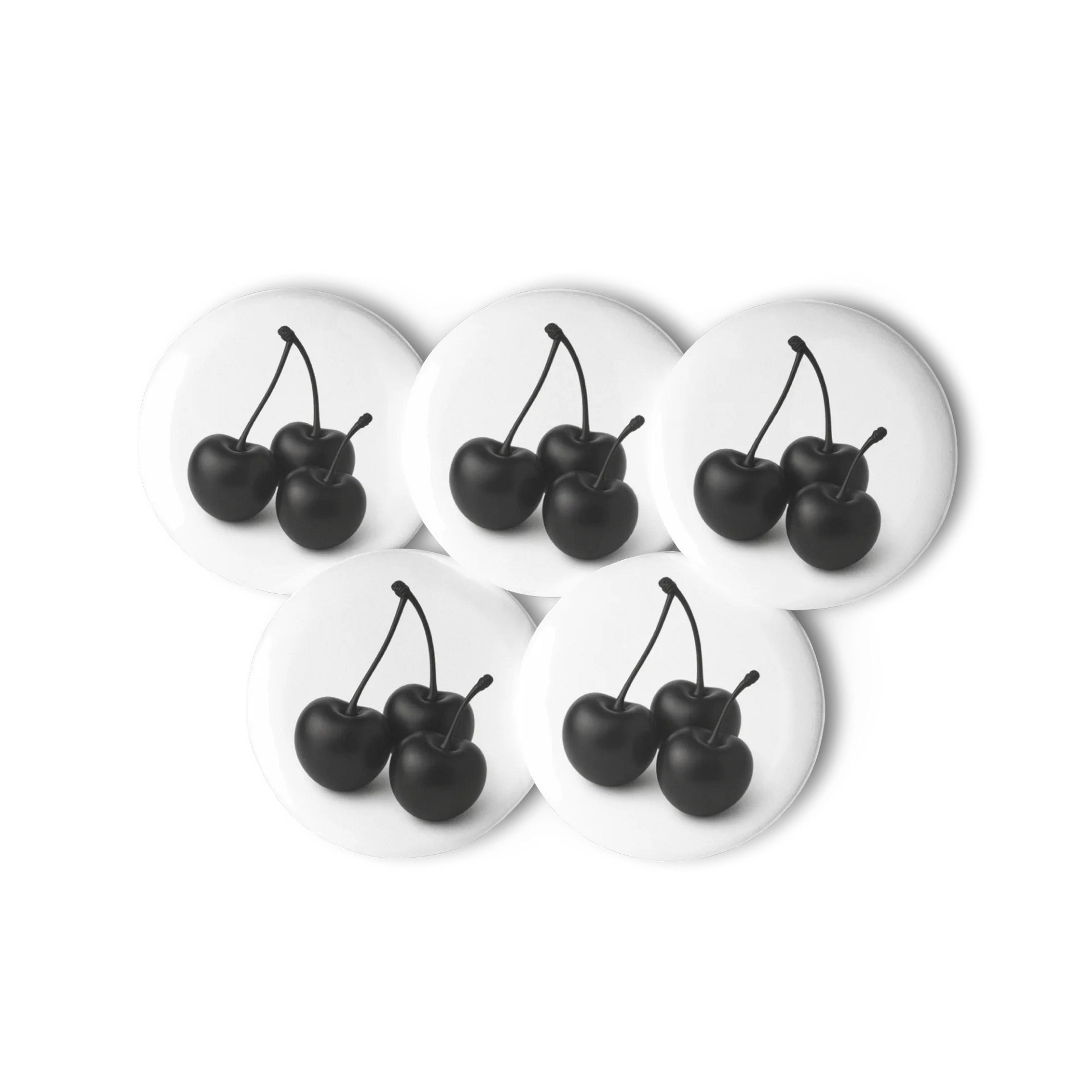 Black Cherries Cherry Pin Buttons Set product image (2)