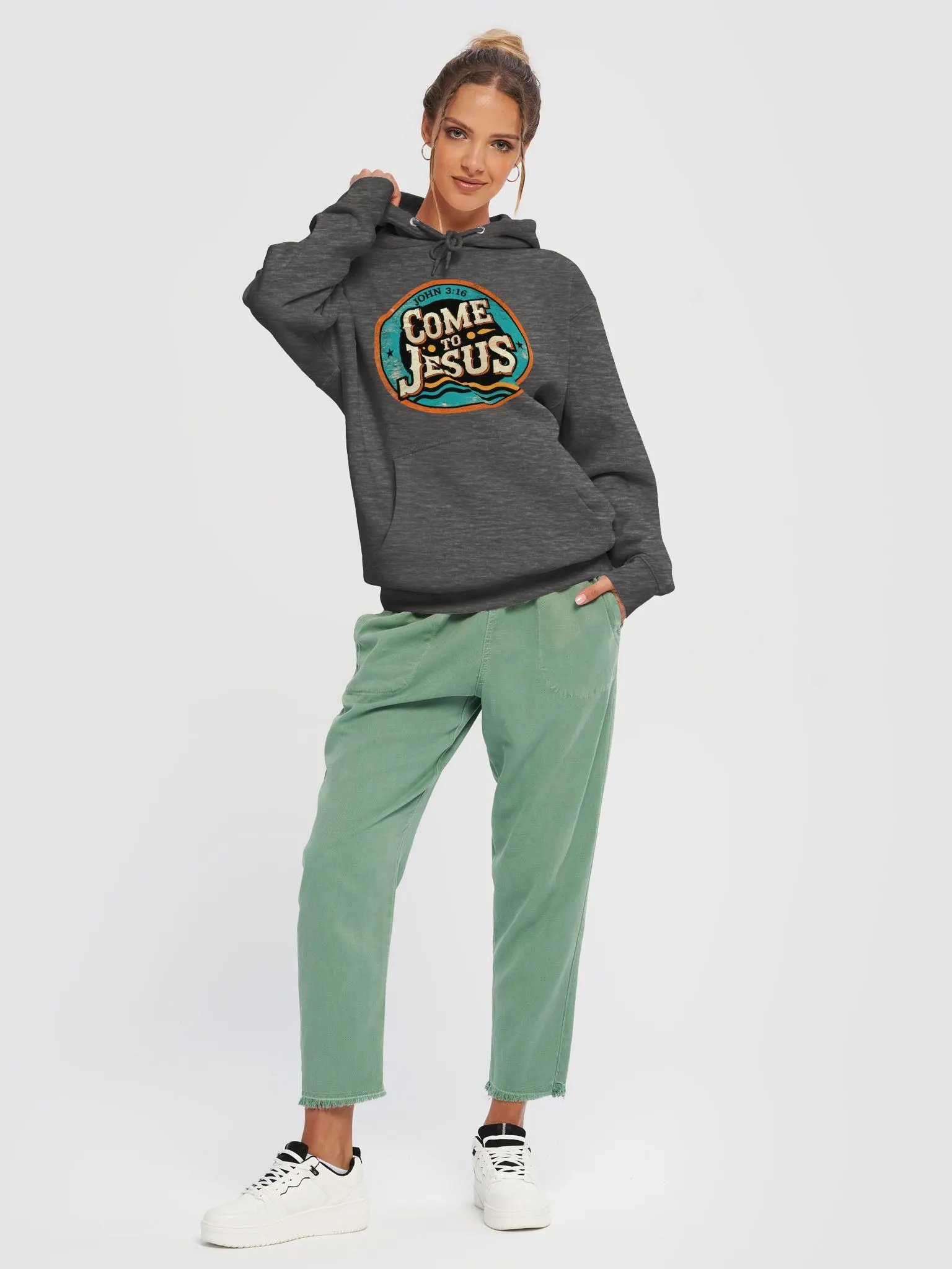 Vintage 'Come to Jesus' Hoodie product image (6)