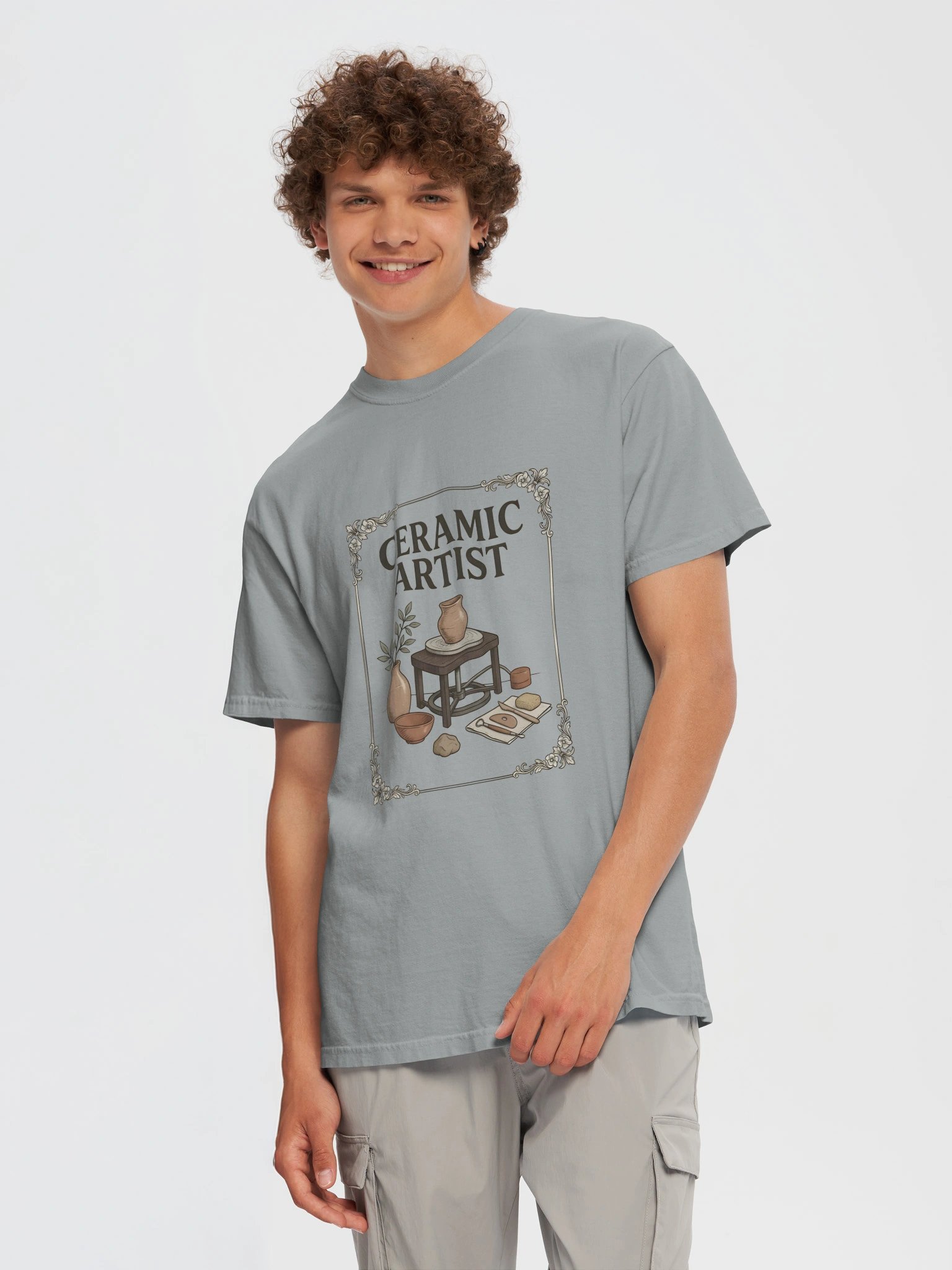 Ceramic Artist Floral Poster Tee product image (2)