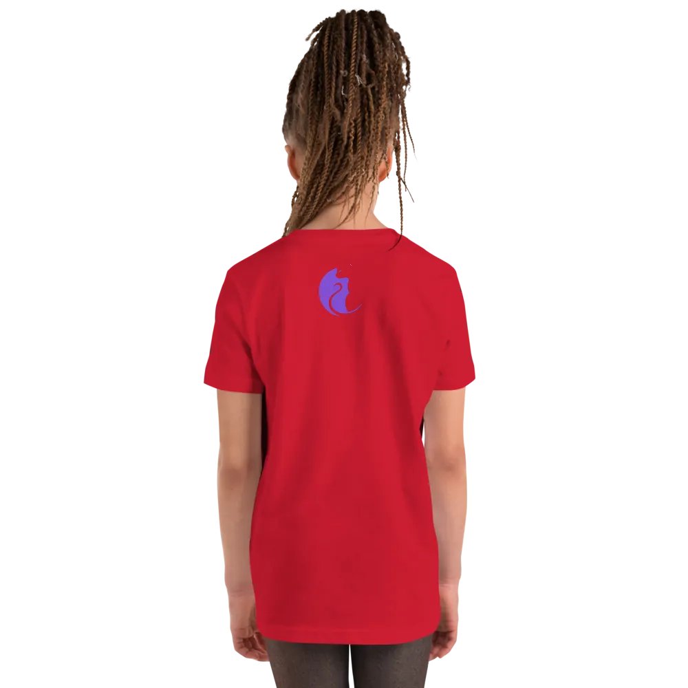 KawaiiKitten PowerRed Youth Short Sleeve T-Shirt product image (8)