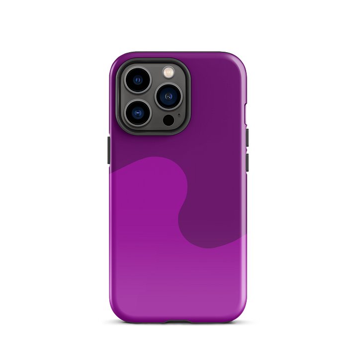 Purple Fume Minimal Wave iPhone Case product image (1)