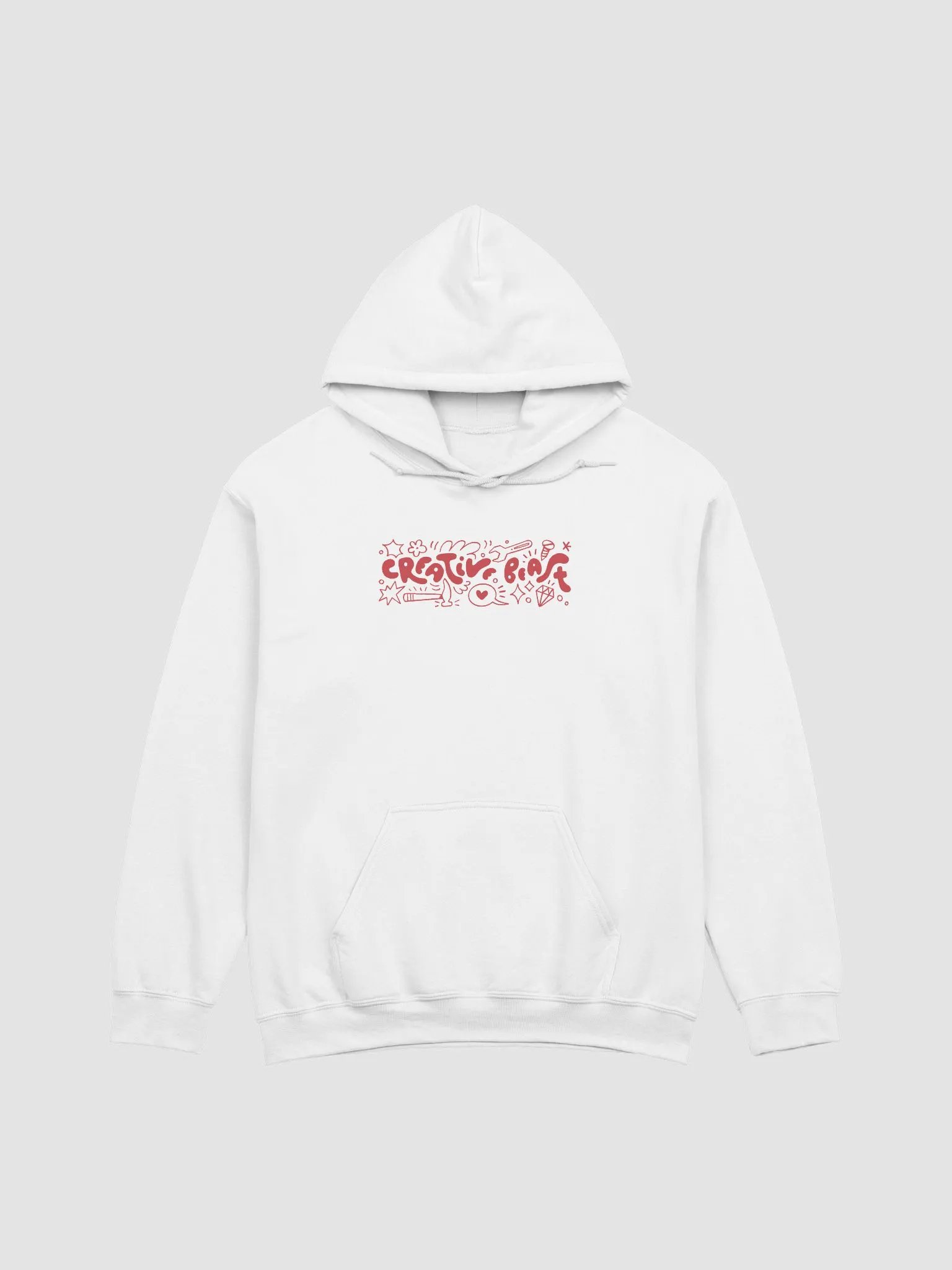 CREATIVE CHAOS HOODIE - Red txt product image (6)