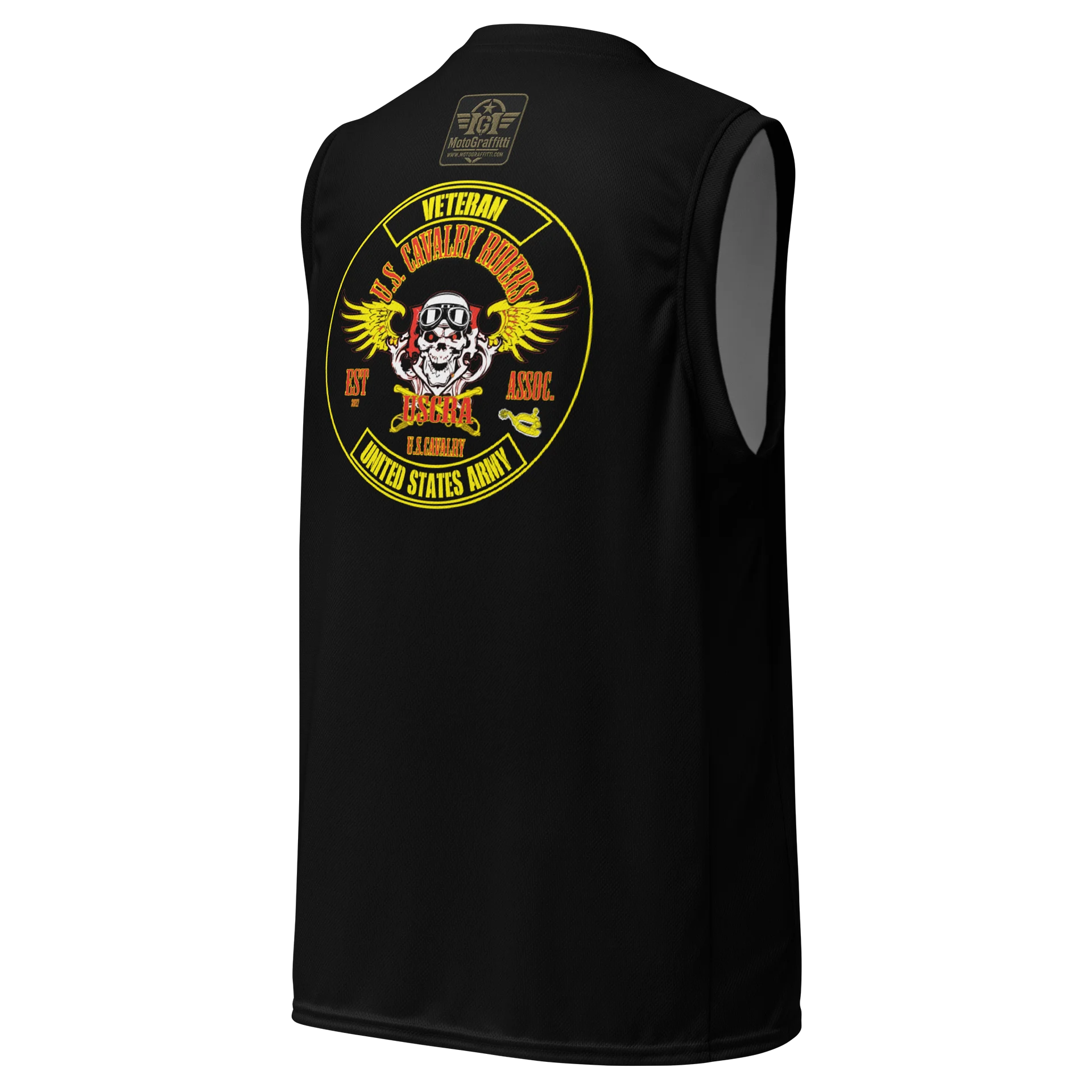U.S. Cavalry Riders Skull Basketball Jersey product image (3)