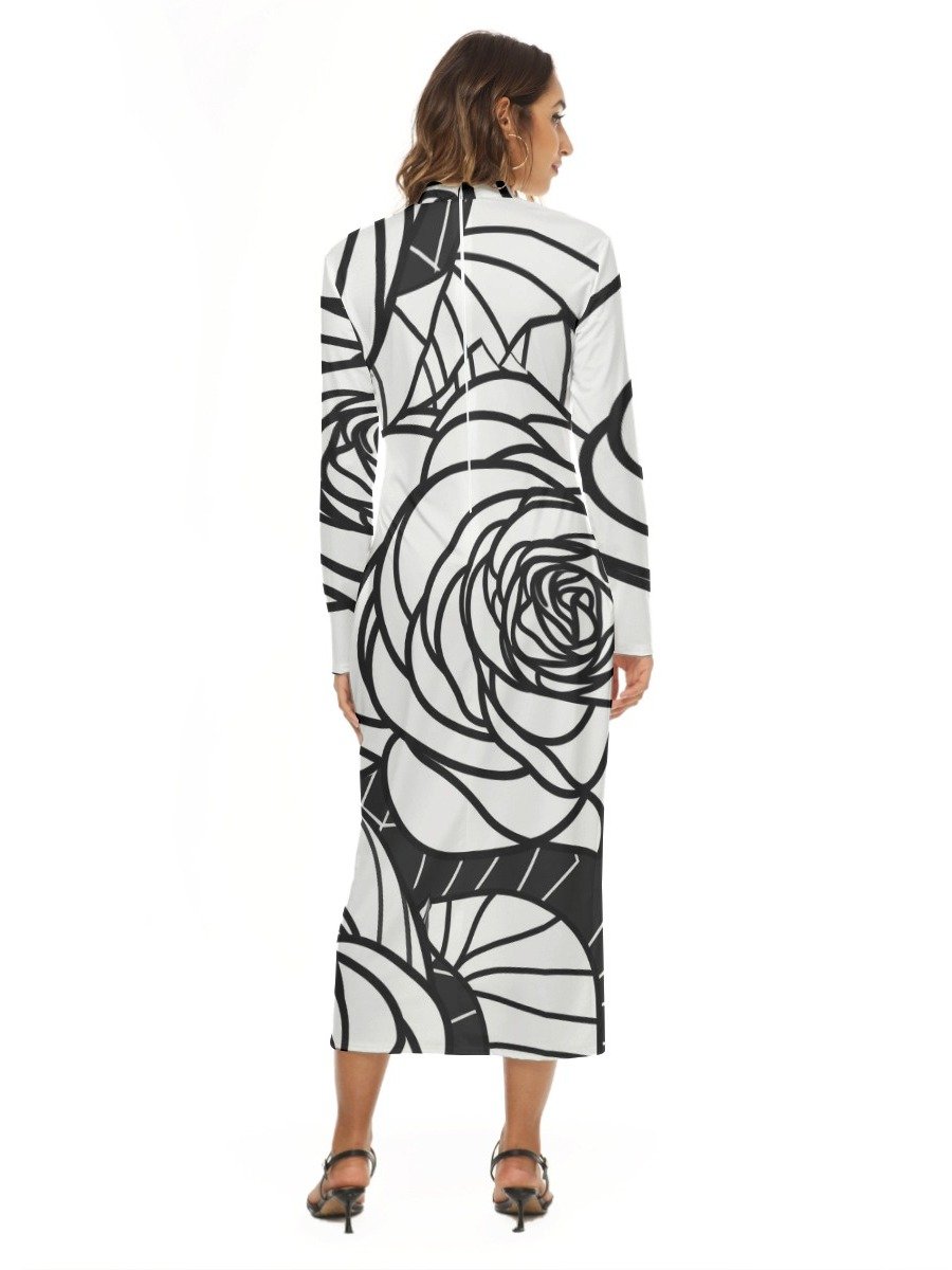 Midnight Rose Statement Maxi Dress product image (4)