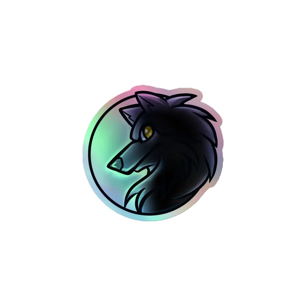 Lone Wolf Holographic Sticker Set product image (1)
